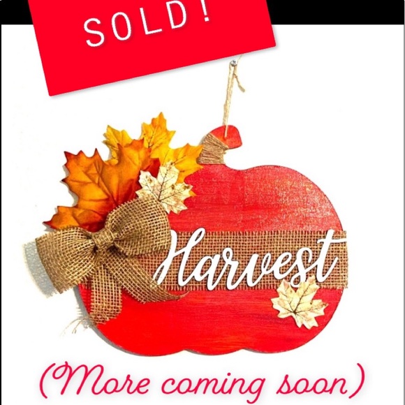 Other - Fall Decor | Hanging Pumpkin Sign